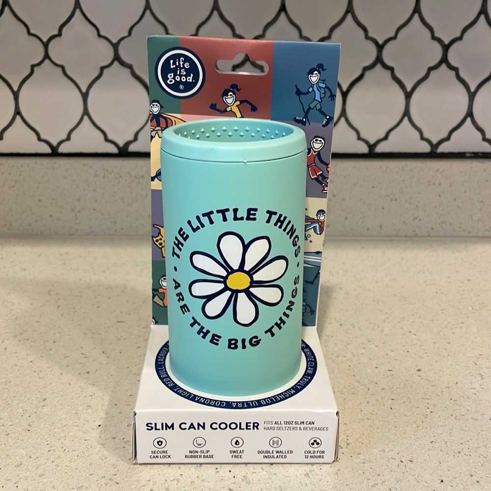 Life is Good Slim Can Cooler